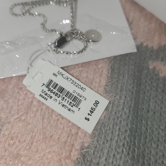 MICHAEL KORS NECKLACE CIRCLE W/LOGO MK - Picture 2 of 8